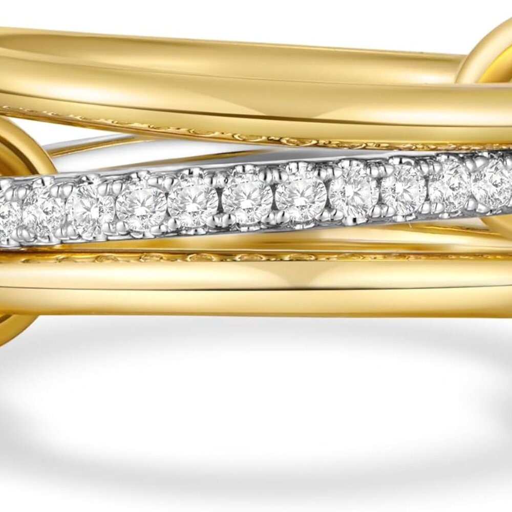 Hypoallergenic 3-Ring Stackable Set With Interloc… - image 1